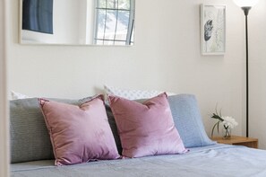 2 bedrooms, iron/ironing board, travel crib, WiFi