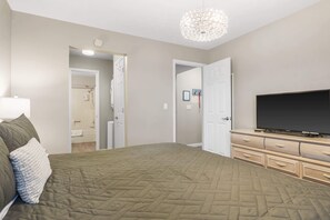 1 bedroom, iron/ironing board, travel crib, WiFi