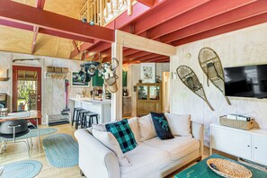 House (1 Bedroom) | Living area | TV, DVD player - Riverside Retreat in Crosby: Pet Friendly! (Crosby)