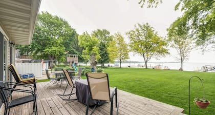 Waterfront Johnson Lake Getaway w/ Fire Pit!