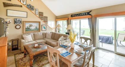 Waterfront Johnson Lake Getaway w/ Fire Pit!