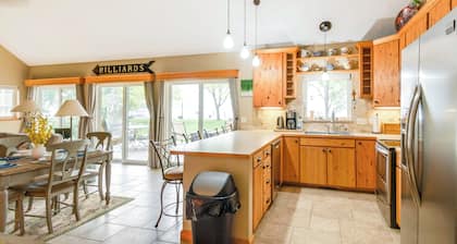 Waterfront Johnson Lake Getaway w/ Fire Pit!