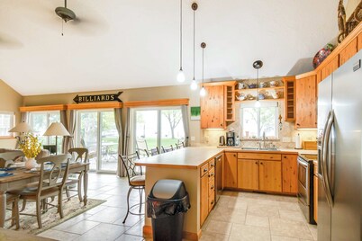 Waterfront Johnson Lake Getaway w/ Fire Pit!