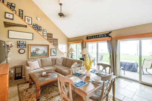 Waterfront Johnson Lake Getaway w/ Fire Pit!