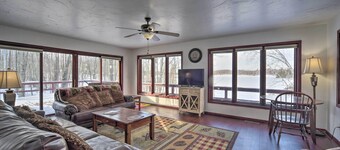 Danbury Cabin w/ Wraparound Porch on Lang Lake!