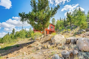 House (3 Bedrooms) | Interior - Deck & Views: Pet-friendly Cabin in Jefferson! (Jefferson)