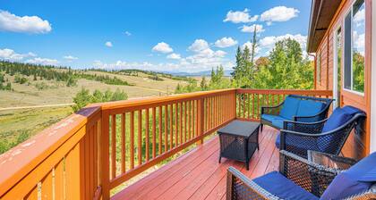 Deck & Views: Pet-friendly Cabin in Jefferson!