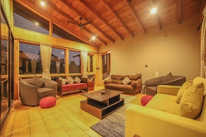 Villa, 2 Bedrooms | Living area | Flat-screen TV - Triptych by Xplore Indo (Kotagiri)