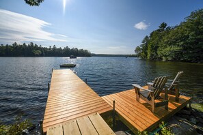 Property grounds - Upscale Lake House with Dock, Beach & Panoramic Views (Harrison)