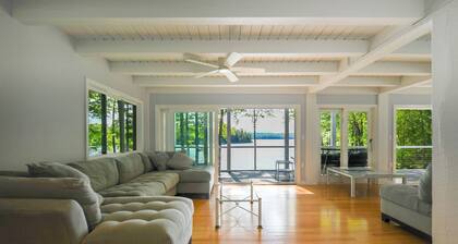 Upscale Lake House with Dock, Beach & Panoramic Views