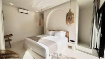 Villa, 2 Bedrooms, Private Pool | Pillowtop beds, in-room safe, desk, blackout drapes