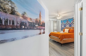 5 habitaciones, escritorio, tabla de planchar con plancha y wifi gratis 
