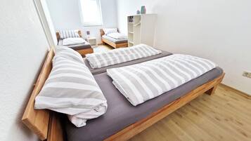2 多间卧室、WiFi、床单