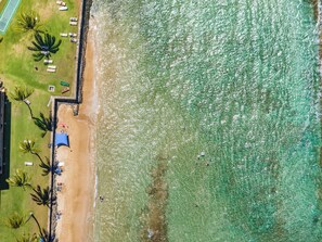 On the beach - Papakea K105 Tropical Getaway at a Ground Floor Condo Oceanfront Resort (Lahaina)