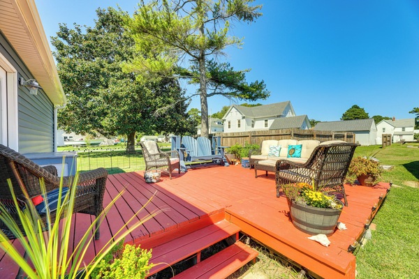 Exmore Vacation Rental | 4BR | 2.5BA | 2,332 Sq Ft | 4 Steps Required