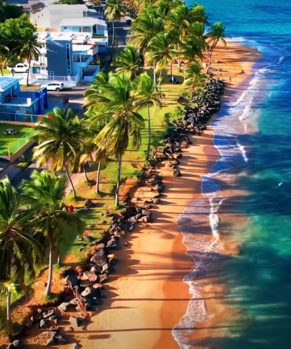 Sun loungers, beach towels