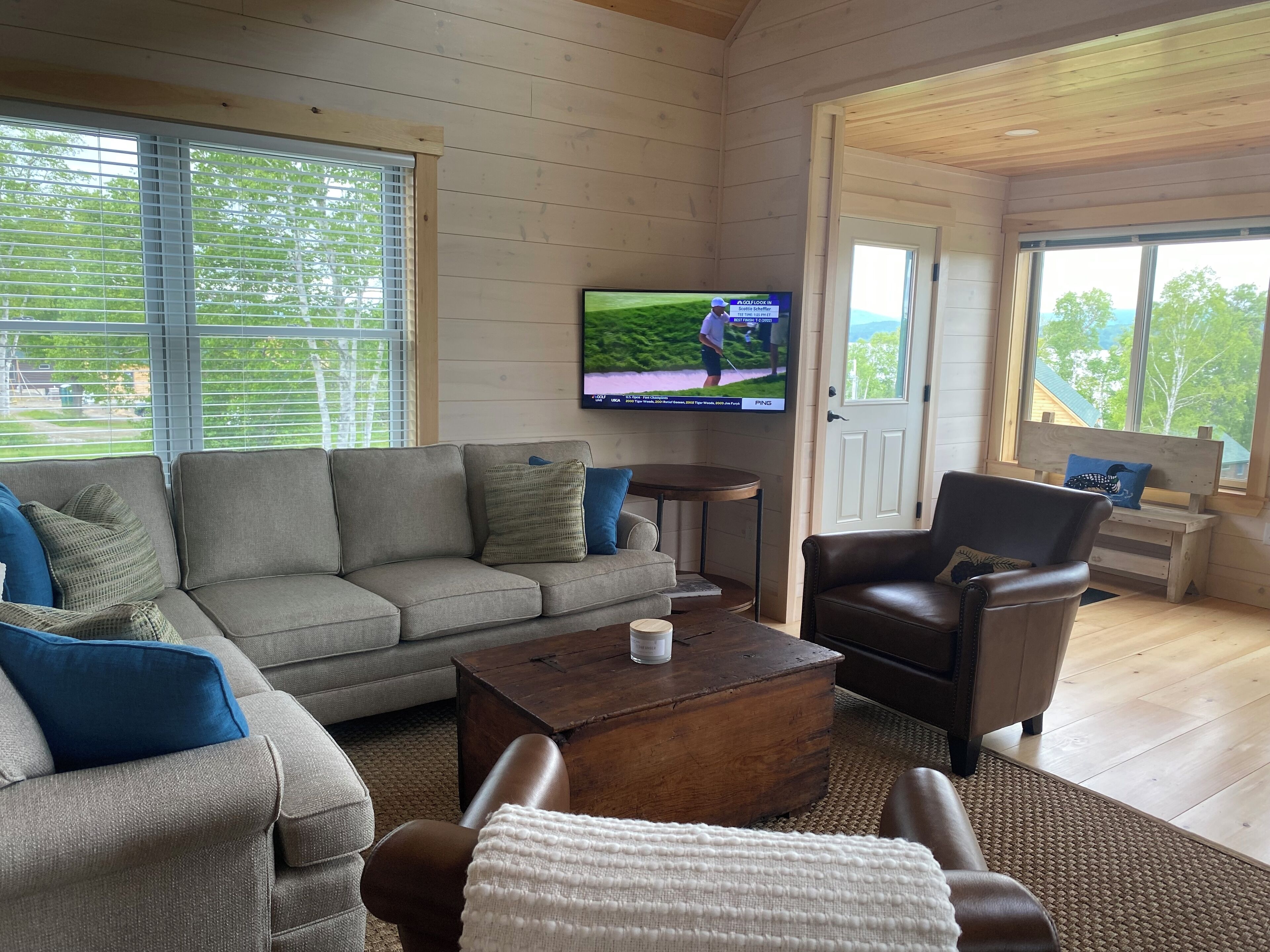 智能電視、壁爐、音響