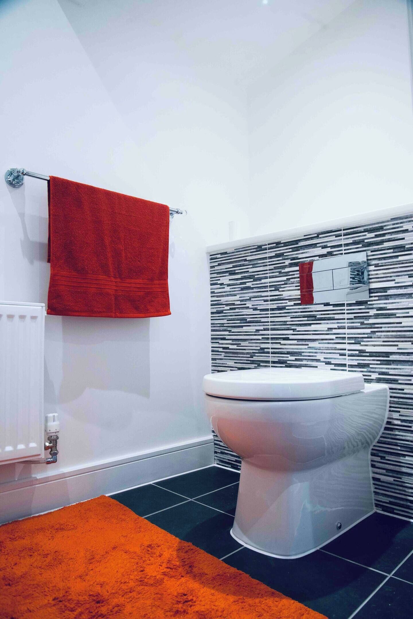 Hårtørrer, håndklæder, Sæbe, Toiletpapir