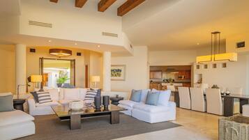 Een smart-tv, een open haard, videogames en een dvd-speler