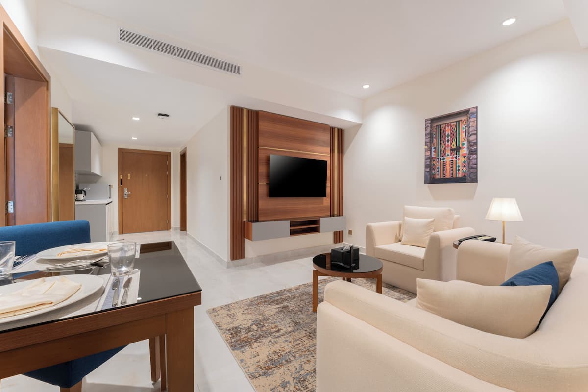 Suite familiar, vista al mar | 1 habitación y ropa de cama de alta calidad
