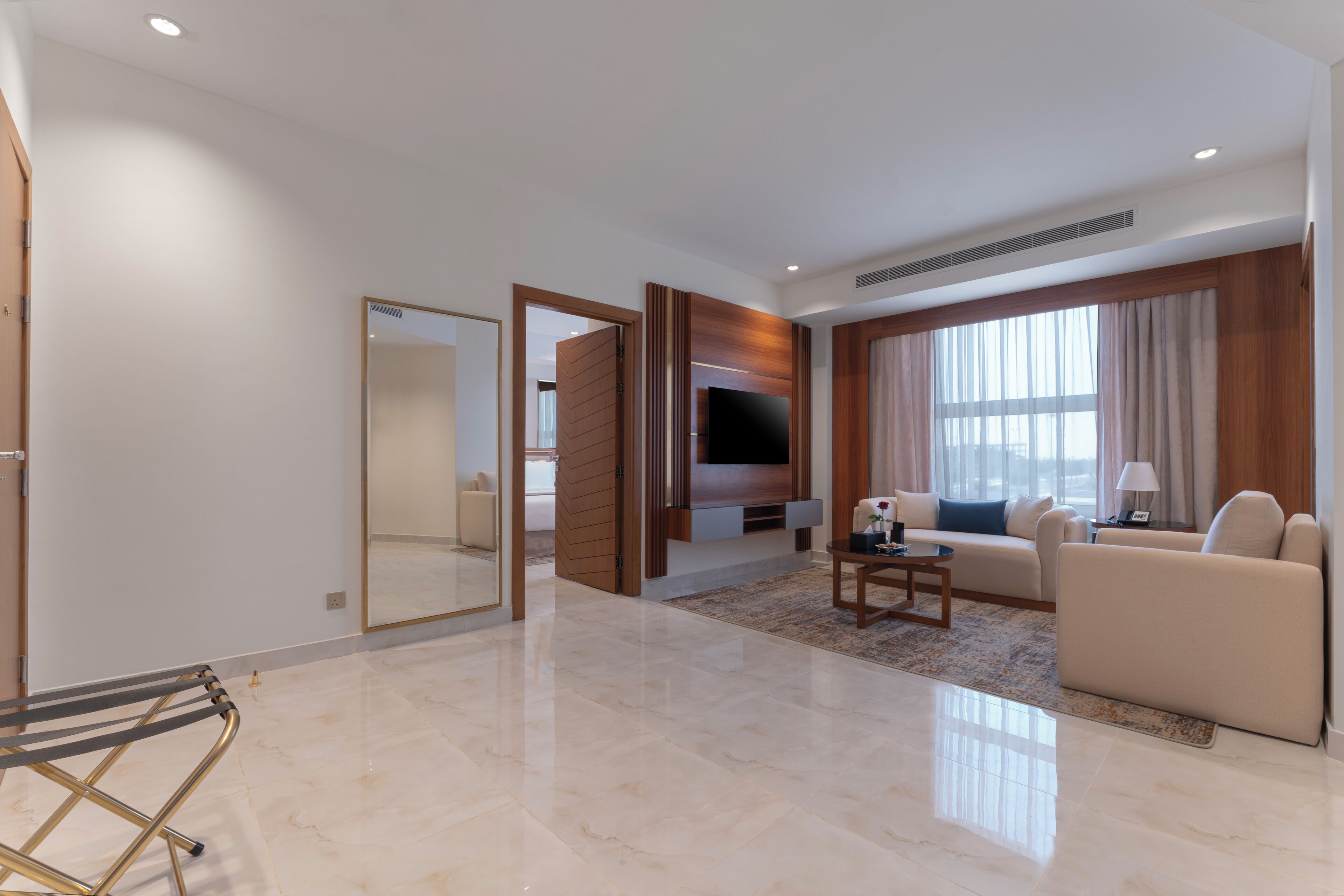 Presidential Suite, City View | Premium bedding, in-room safe, soundproofing, iron/ironing board