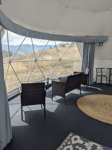 The Bigfoot Dome with spectacular views in charming Plains, Montana.