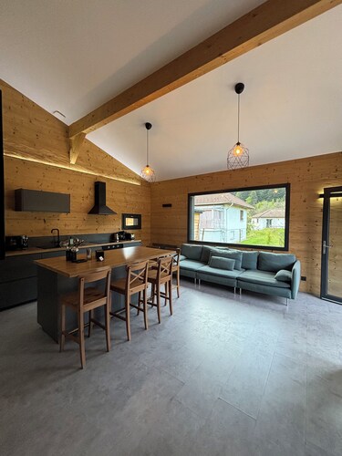 Perce-Neige 5p : Charmant chalet au calme, spa privé