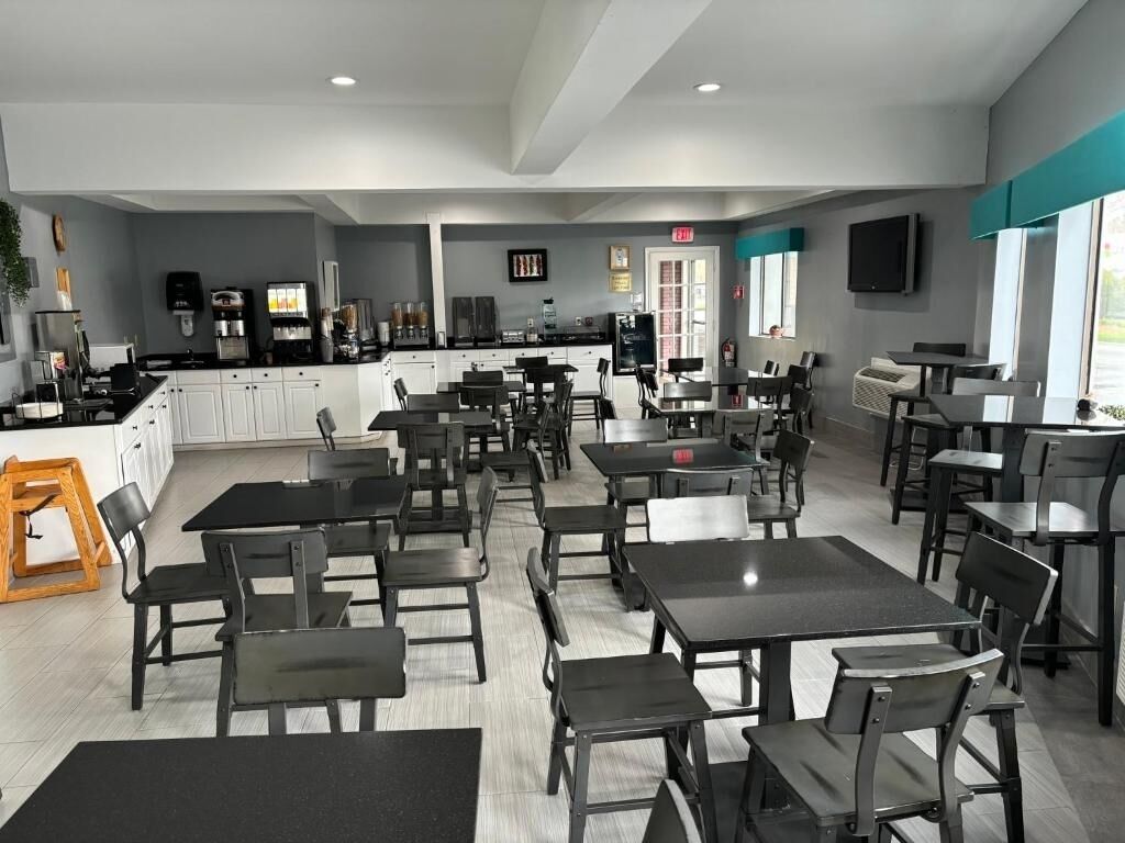 Enjoy a relaxed breakfast in this spacious, bright dining room.