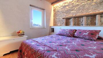 Kabin, balkon, pemandangan gunung | 3 kamar tidur, tempat tidur bayi gratis, Wi-Fi gratis, dan seprai linen