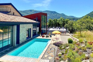 A heated pool