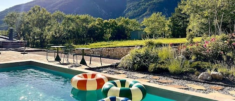 A heated pool