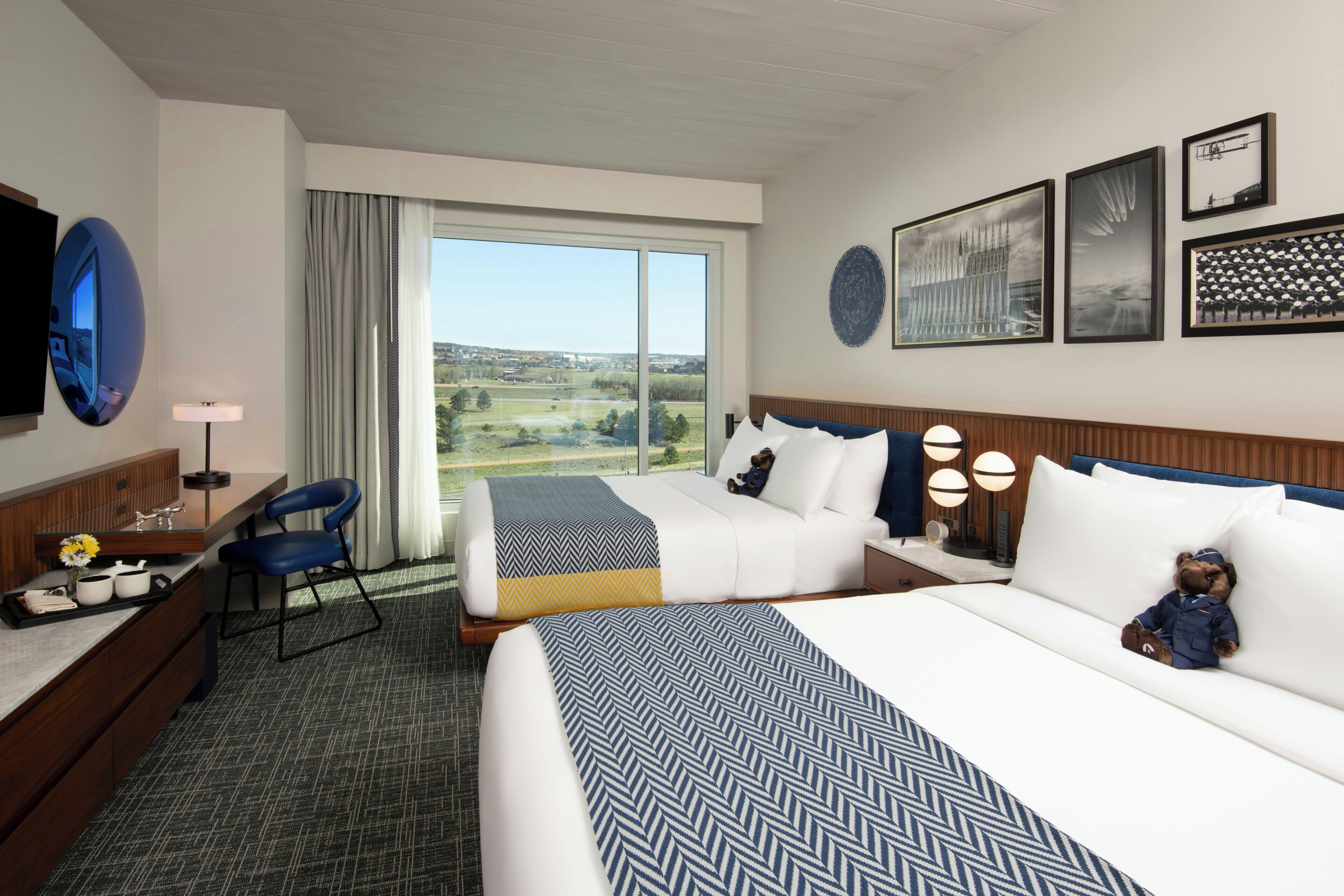 Chambre, 2 grands lits (ADA)