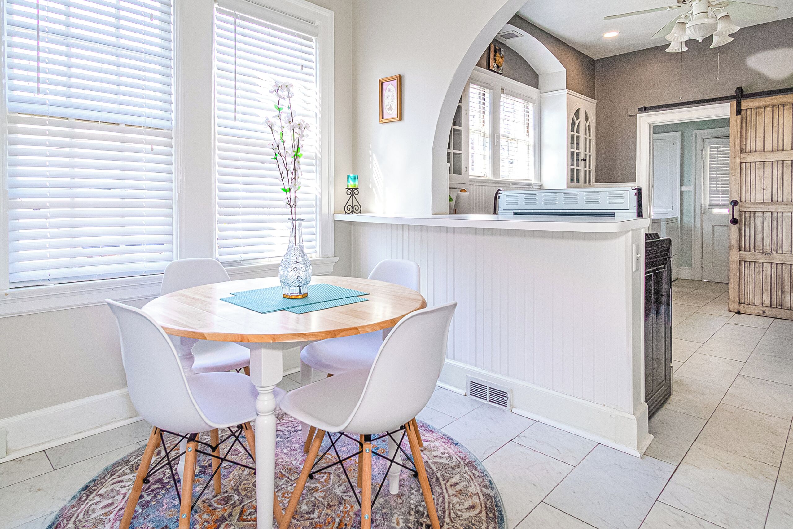 Shared fridge, microwave