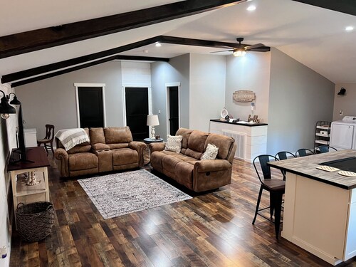 The Loft is a charming barndominium-style guesthouse near Lake Chickamauga.