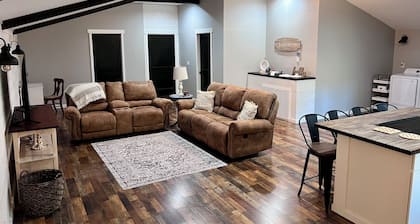 The Loft is a charming barndominium-style guesthouse near Lake Chickamauga.