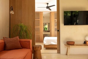 1 bedroom, in-room safe, iron/ironing board, WiFi - Apartment with Private Pool and Garden | •TEVA 1A (Tulum)