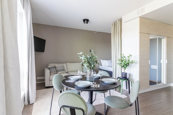 Comfort studio, balkon | Geluiddichte muren, een strijkplank/strijkijzer, gratis wifi