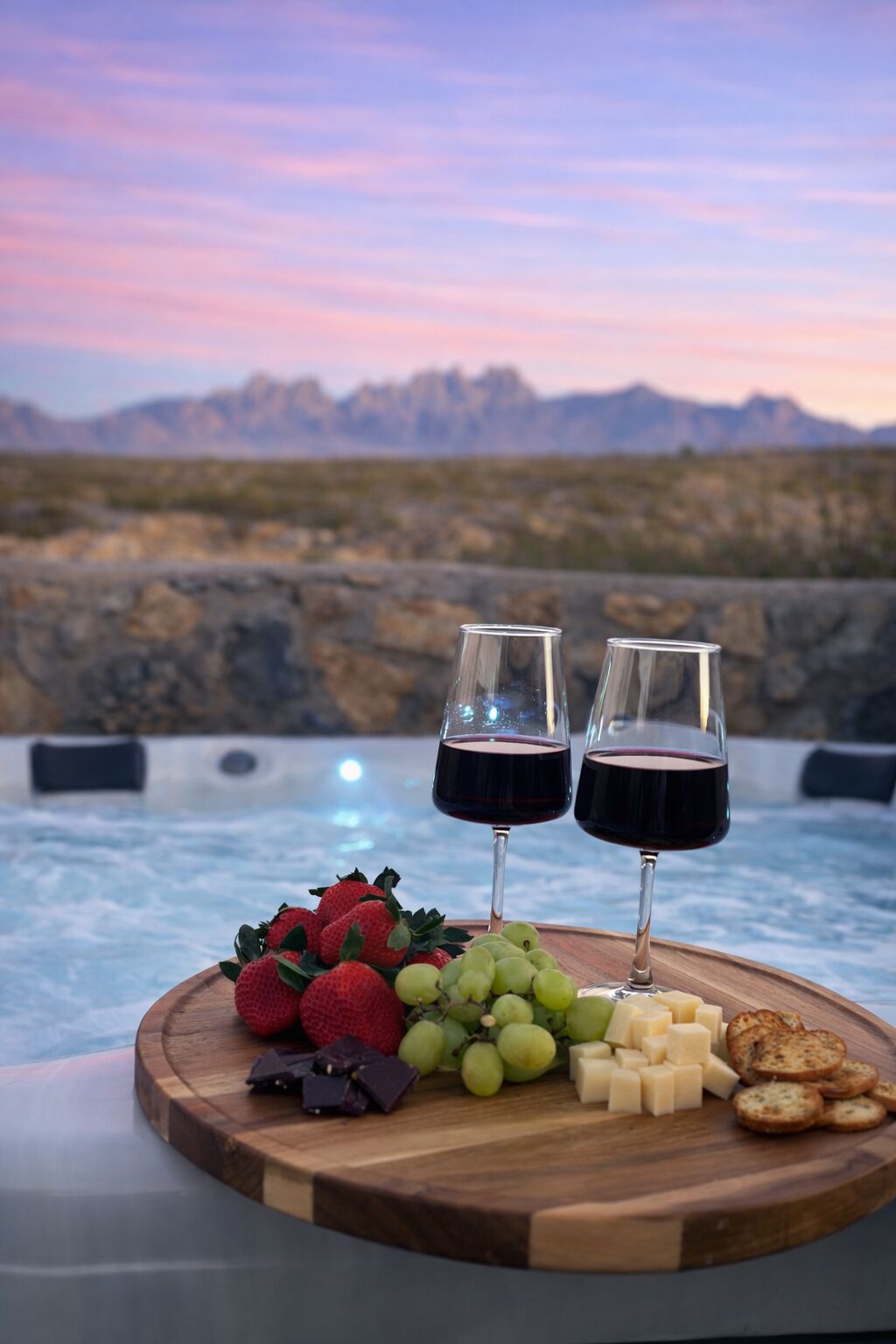 Outdoor pool, a heated pool view of vacation home property