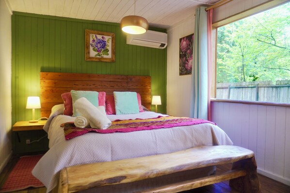 1 bedroom, WiFi, bed sheets - Cabaña Acogedora Frente al Lago (Pucon)