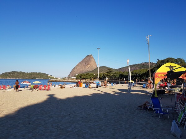Beach nearby, white sand, beach massages