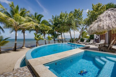 6-Guest Beachfront Oasis w/ Private Beach Pool