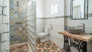 Shower, hair dryer