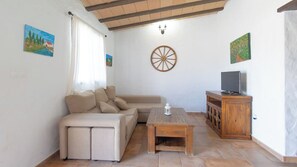 Televisión, chimenea