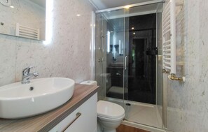 Douche, séchoir à cheveux