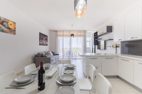 Fridge, microwave, oven, stovetop - Mellieha Sea View-Hosted by Sweetstay (Mellieha)