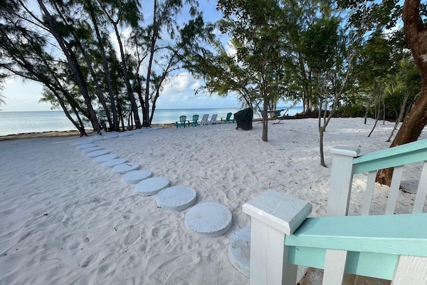 View from deck looking on to the water
