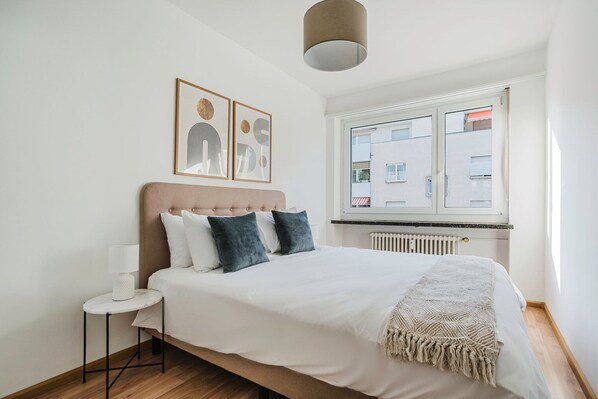 2 bedrooms, iron/ironing board, WiFi, bed sheets - Blueground | St. Johann, w/d, balcony, furnished (Basel)