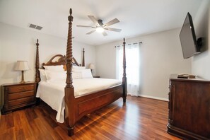 4 bedrooms, iron/ironing board, travel crib, WiFi