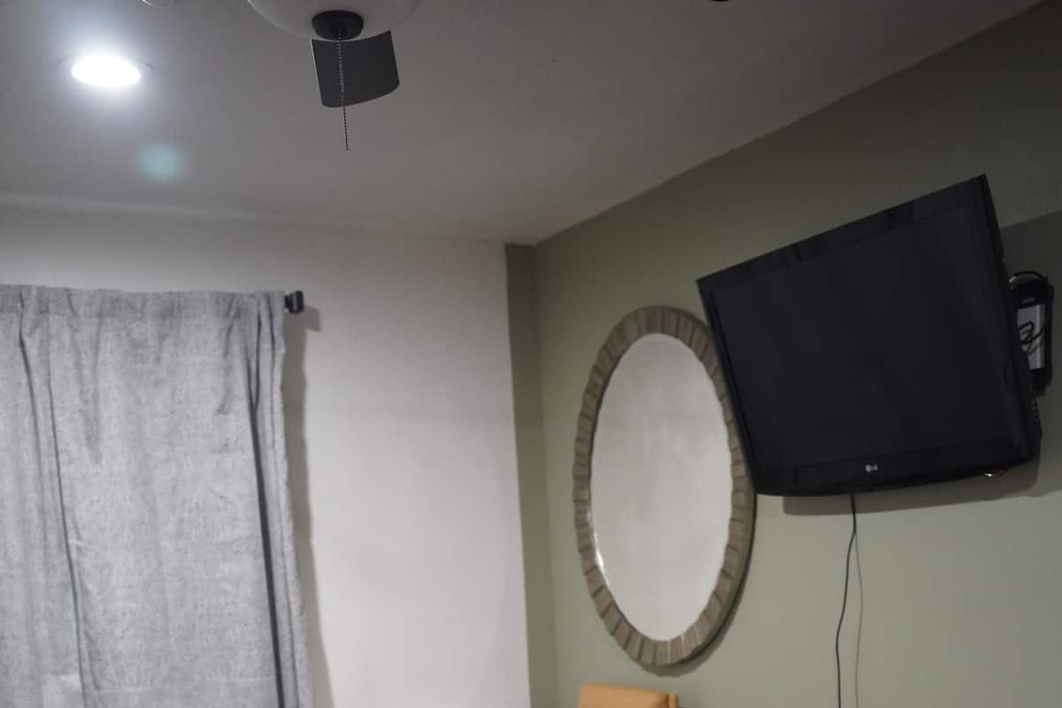 Desk, laptop workspace, soundproofing, iron/ironing board