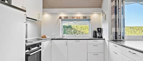 Frigorífico, horno, placa de cocina y lavavajillas